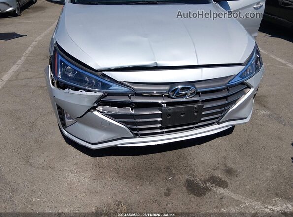 KMHD74LFXKU887411 2019 HYUNDAI ELANTRA Silver Вид спереду