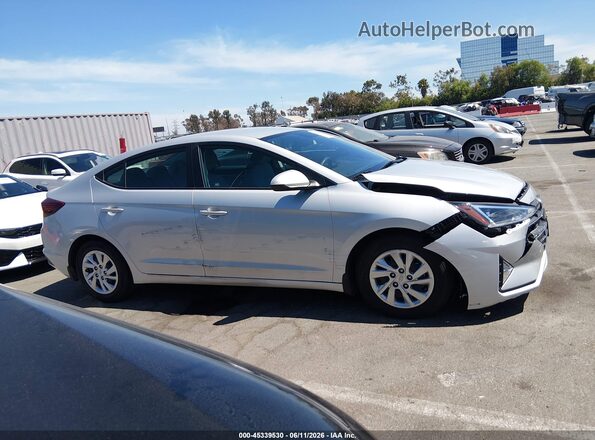 KMHD74LFXKU887411 2019 HYUNDAI ELANTRA Silver Вид задньої частини салону