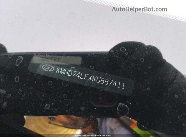 KMHD74LFXKU887411 2019 HYUNDAI ELANTRA Silver Вид підкапотного простору