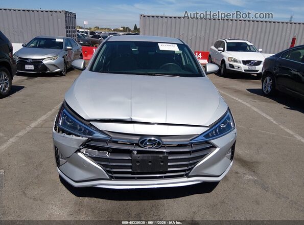 KMHD74LFXKU887411 2019 HYUNDAI ELANTRA Silver Вид щитка приладів