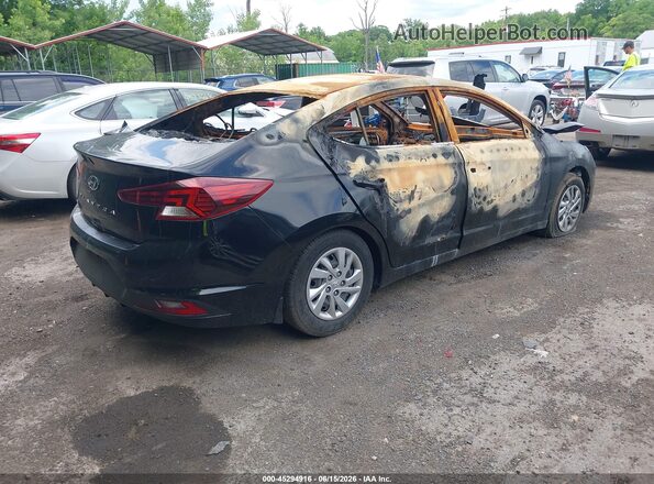 KMHD74LFXKU888784 2019 HYUNDAI ELANTRA Черный Задняя правая четверть