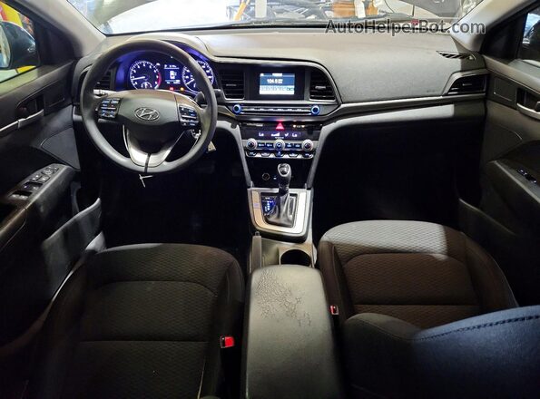 KMHD74LFXLU928914 2020 HYUNDAI ELANTRA Black Vista del salpicadero