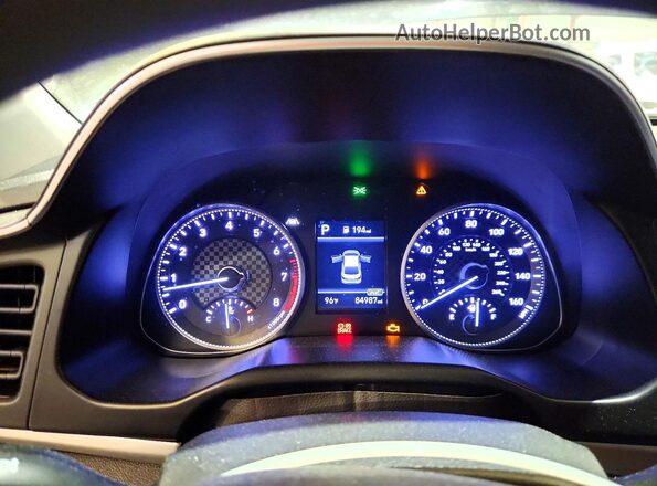 KMHD74LFXLU928914 2020 HYUNDAI ELANTRA Black Vista del cuadro de instrumentos