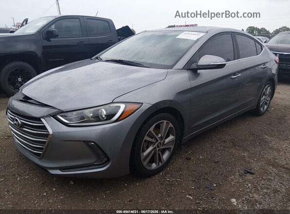 KMHD84LF0HU263980 2017 HYUNDAI ELANTRA Gray Передня ліва чверть