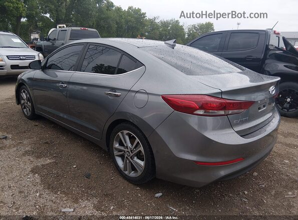 KMHD84LF0HU263980 2017 HYUNDAI ELANTRA Gray Задня ліва чверть