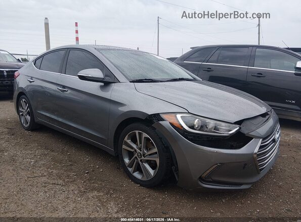 KMHD84LF0HU263980 2017 HYUNDAI ELANTRA Gray Вид спереду