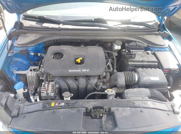 KMHD84LF0HU327063 2017 HYUNDAI ELANTRA Blue Вид ззаду