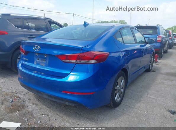 KMHD84LF0HU327063 2017 HYUNDAI ELANTRA Blue Задня права чверть