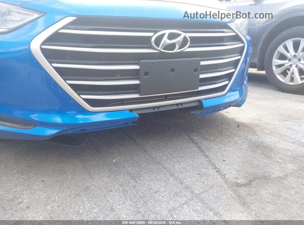 KMHD84LF0HU327063 2017 HYUNDAI ELANTRA Blue Вид спереду