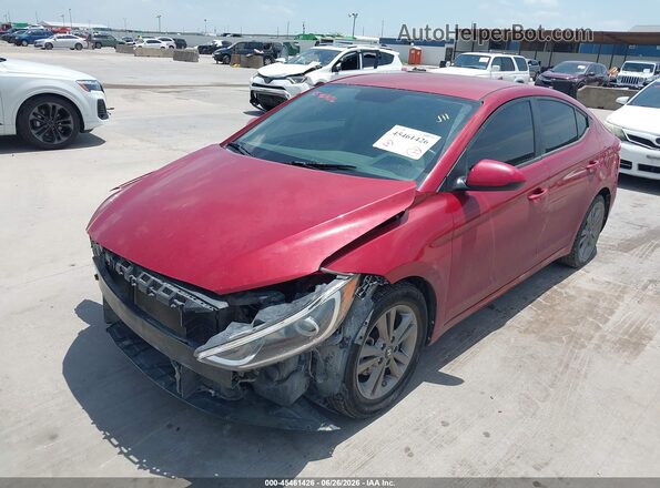 KMHD84LF0HU378661 2017 HYUNDAI ELANTRA Red Front left
