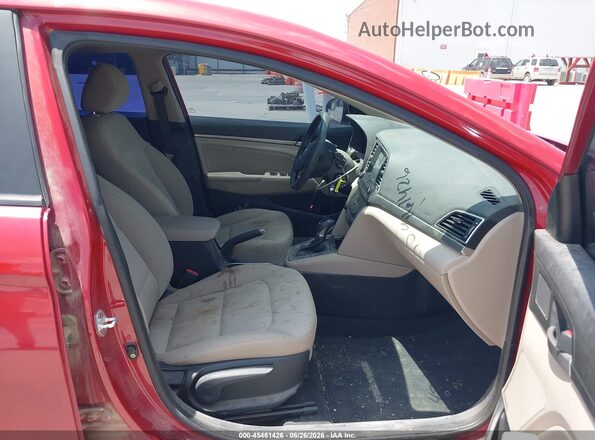 KMHD84LF0HU378661 2017 HYUNDAI ELANTRA Red Front interior view
