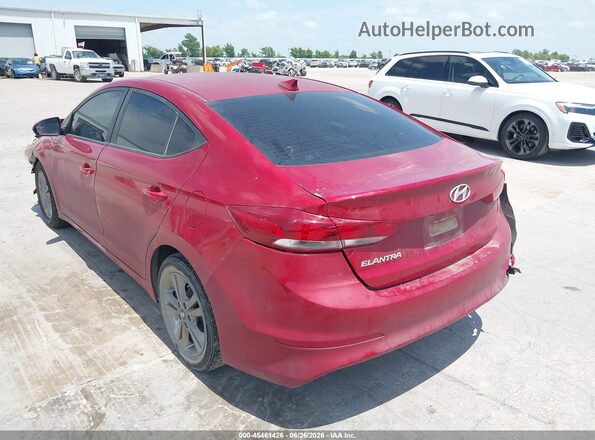 KMHD84LF0HU378661 2017 HYUNDAI ELANTRA Red Rear left
