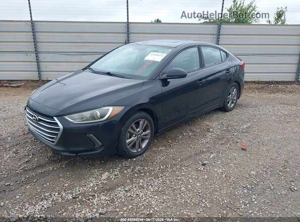 KMHD84LF0HU429608 2017 HYUNDAI ELANTRA Blue წინა მარცხენა ხედი სამი მეოთხედიდან