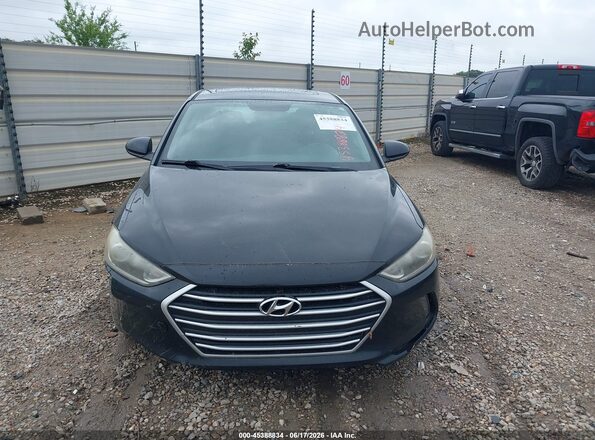 KMHD84LF0HU429608 2017 HYUNDAI ELANTRA Blue ხელსაწყოთა პანელის ხედი