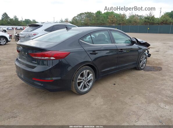 KMHD84LF0JU547860 2018 HYUNDAI ELANTRA Black Tył prawy