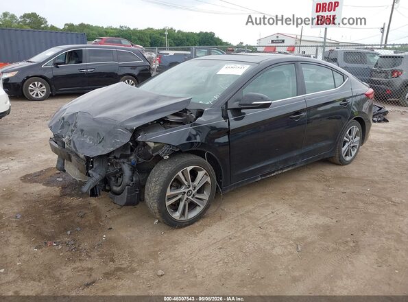 KMHD84LF0JU547860 2018 HYUNDAI ELANTRA Black Przód lewy