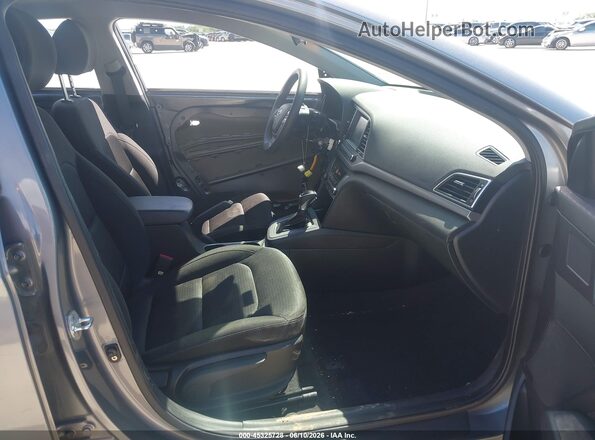 KMHD84LF0JU560348 2018 HYUNDAI ELANTRA Gray Widok wnętrza z przodu