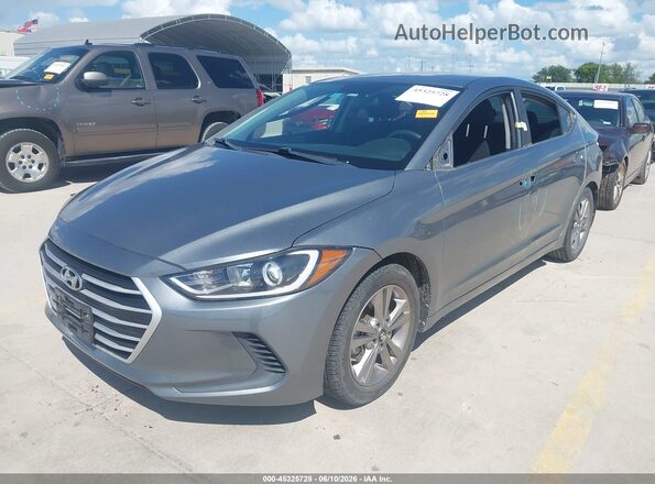 KMHD84LF0JU560348 2018 HYUNDAI ELANTRA Gray Przód lewy