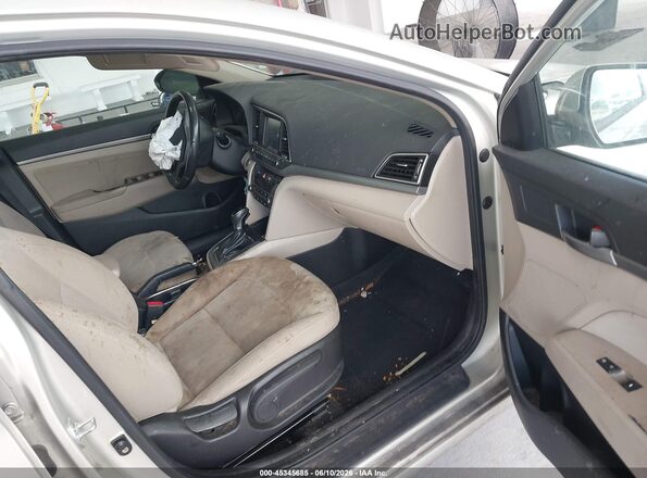 KMHD84LF0JU575738 2018 HYUNDAI ELANTRA Gold Widok wnętrza z przodu
