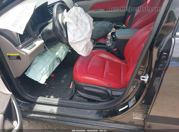 KMHD84LF0JU577571 2018 HYUNDAI ELANTRA Black Vista interior delantera
