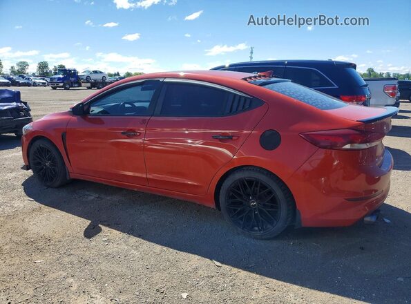 KMHD84LF0JU579773 2018 HYUNDAI ELANTRA Оранжевый Задняя левая четверть