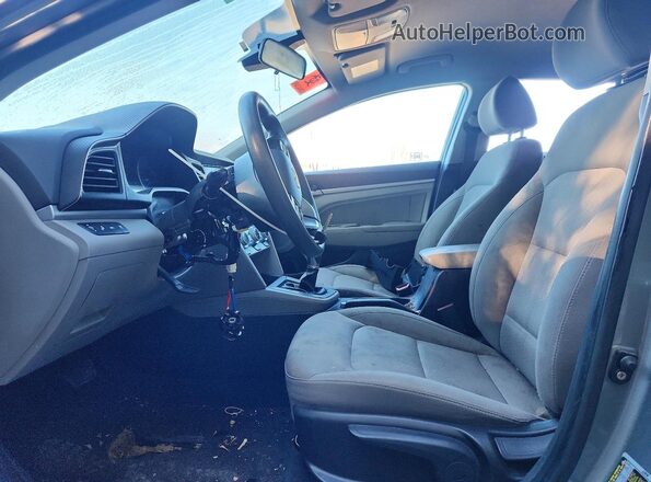 KMHD84LF0KU770076 2019 HYUNDAI ELANTRA Silver Vista interior delantera