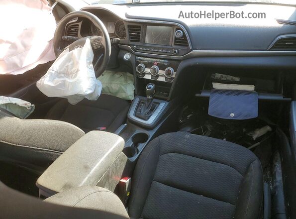 KMHD84LF0KU874437 2019 HYUNDAI ELANTRA Silver Dashboard view