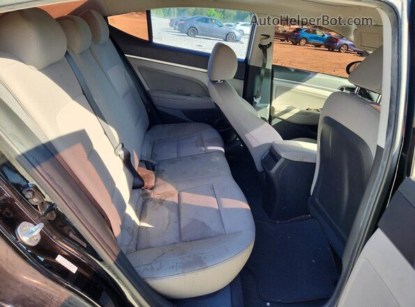 KMHD84LF0LU000798 2020 HYUNDAI ELANTRA Black Vista de los asientos traseros
