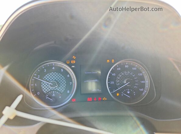 KMHD84LF0LU000798 2020 HYUNDAI ELANTRA Black Vista del cuadro de instrumentos