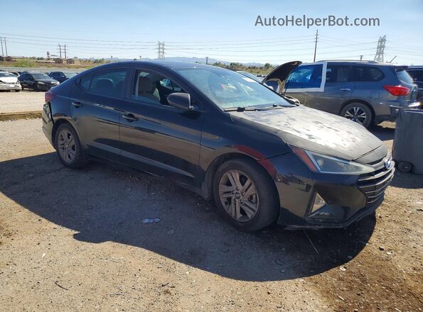 KMHD84LF0LU080538 2020 HYUNDAI ELANTRA Black წინა მარჯვენა
