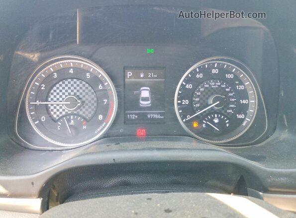 KMHD84LF0LU080538 2020 HYUNDAI ELANTRA Black ხელსაწყოთა პანელის ხედი