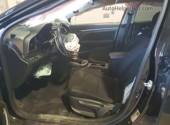 KMHD84LF0LU913223 2020 HYUNDAI ELANTRA Black Widok wnętrza z przodu