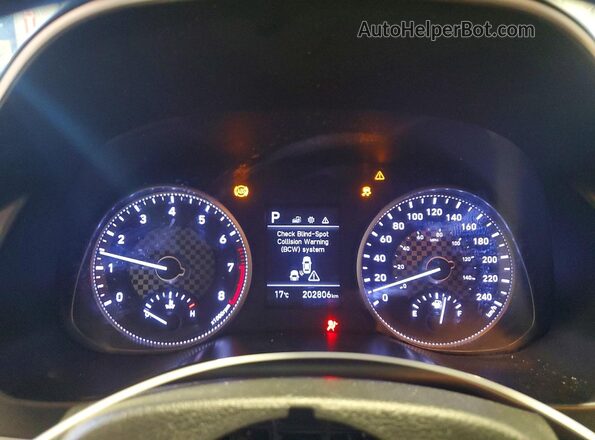 KMHD84LF0LU913223 2020 HYUNDAI ELANTRA Black Widok zestawu wskaźników