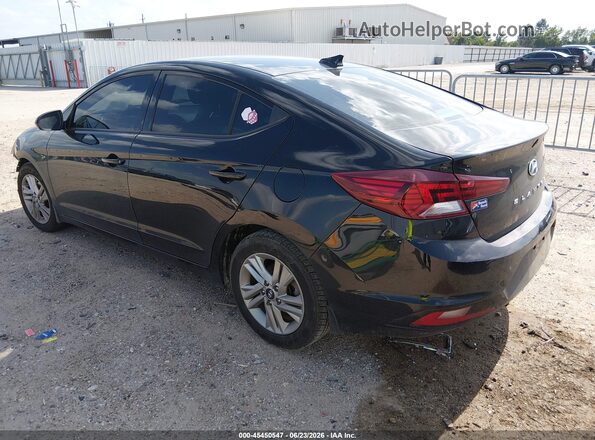KMHD84LF0LU977018 2020 HYUNDAI ELANTRA Black Հետևի ձախ