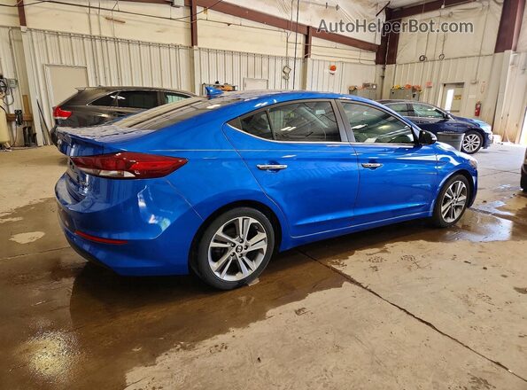 KMHD84LF1HU135473 2017 HYUNDAI ELANTRA Синий Задняя правая четверть