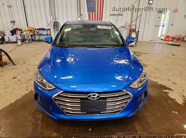 KMHD84LF1HU135473 2017 HYUNDAI ELANTRA Синий Вид спереди