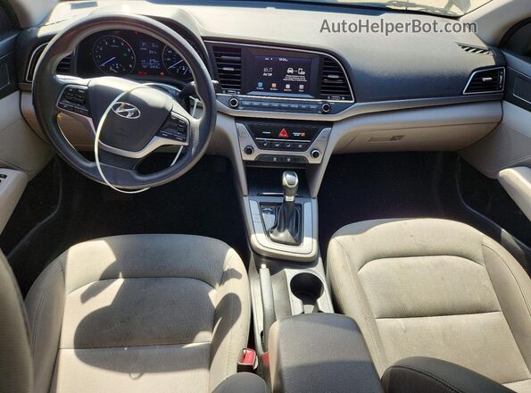 KMHD84LF1HU214285 2017 HYUNDAI ELANTRA Black Dashboard view