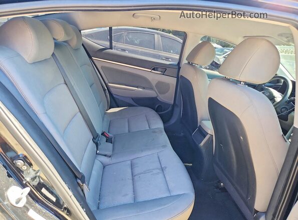 KMHD84LF1HU214285 2017 HYUNDAI ELANTRA Black Rear seats view