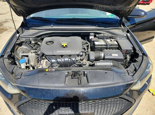 KMHD84LF1HU214285 2017 HYUNDAI ELANTRA Black Rear interior view