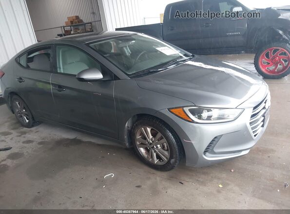 KMHD84LF1HU228848 2017 HYUNDAI ELANTRA Gray Widok wnętrza z tyłu