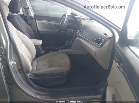 KMHD84LF1HU228848 2017 HYUNDAI ELANTRA Gray Widok wnętrza z przodu
