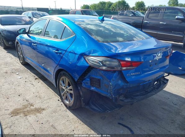 KMHD84LF1HU429066 2017 HYUNDAI ELANTRA Blue Trasero izquierdo