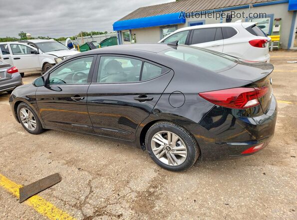 KMHD84LF1KU730377 2019 HYUNDAI ELANTRA Black Задня ліва чверть