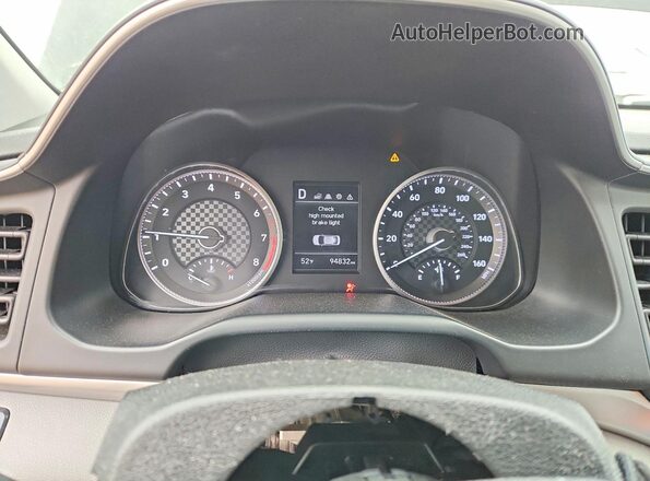 KMHD84LF1KU730377 2019 HYUNDAI ELANTRA Black Вид щитка приладів