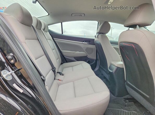 KMHD84LF1KU730377 2019 HYUNDAI ELANTRA Black Вид задніх сидінь