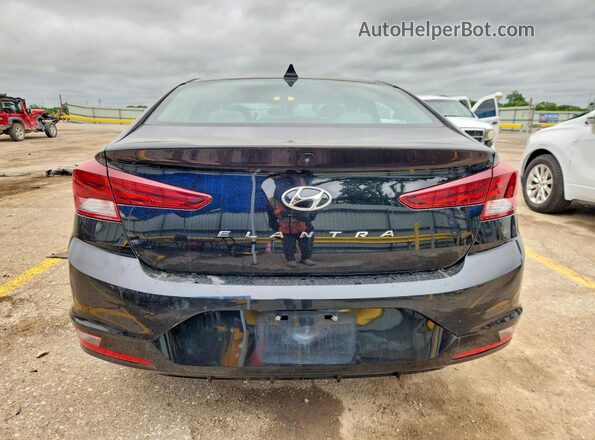 KMHD84LF1KU730377 2019 HYUNDAI ELANTRA Black Вид ззаду