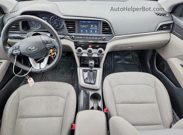 KMHD84LF1KU730377 2019 HYUNDAI ELANTRA Black Вид панелі приладів
