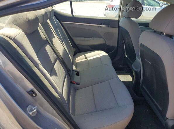 KMHD84LF1KU767445 2019 HYUNDAI ELANTRA Gray Rear seats view