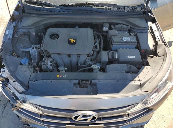 KMHD84LF1KU767445 2019 HYUNDAI ELANTRA Gray Rear interior view