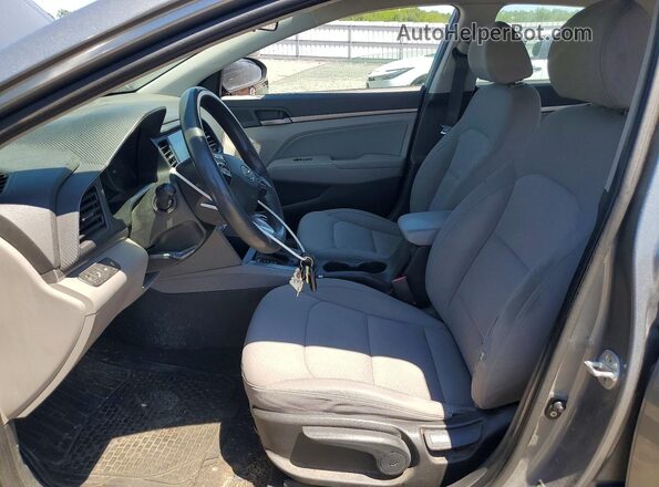 KMHD84LF1KU767445 2019 HYUNDAI ELANTRA Gray Front interior view